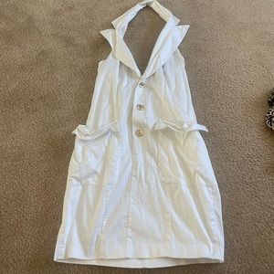 Venus halter white dress